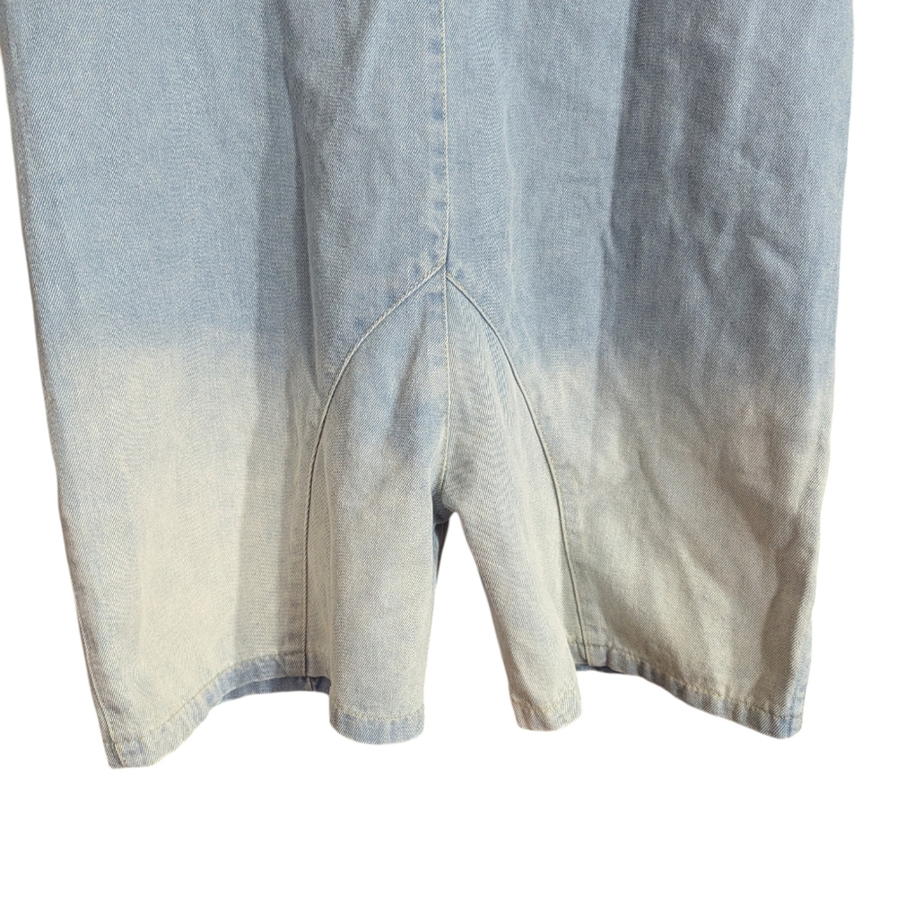 β¨ Chartou Collection Denim Romper | Adjustable Strap | Light Wash | Size M | NWT - Picture 5 of 9